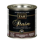 ZAR Semi-Transparent Dk Chocolate Truffle Oil-Based Polyurethane Wood Stain 1/2 pt