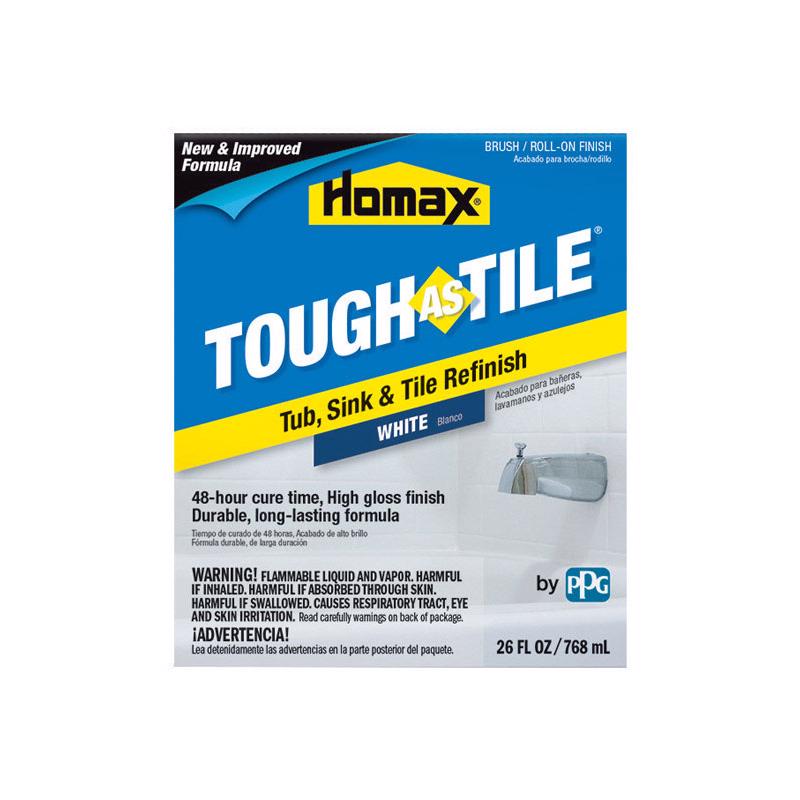 Homax Tough As Tile Gloss White Tub and Tile Refinishing Epoxy Interior 26 oz