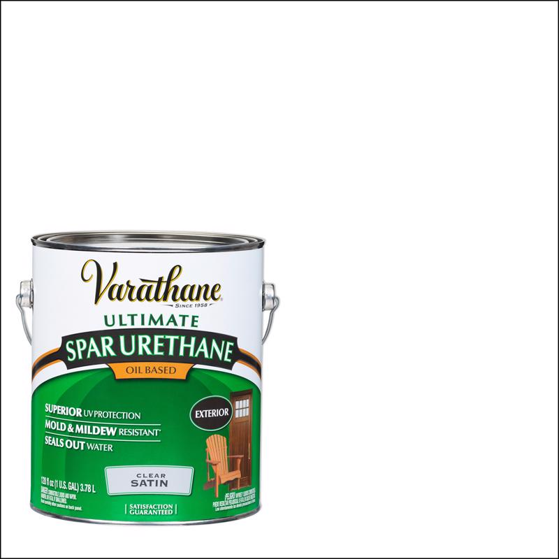 Varathane Ultimate Satin Clear Oil-Based Spar Urethane 1 gal
