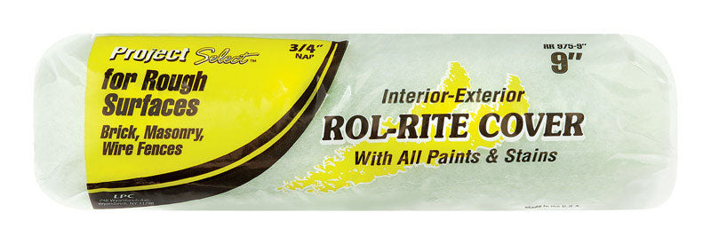 Project Select Rol-Rite Polyester 9 in. W X 3/4 in. Regular Paint Roller Cover 1 pk