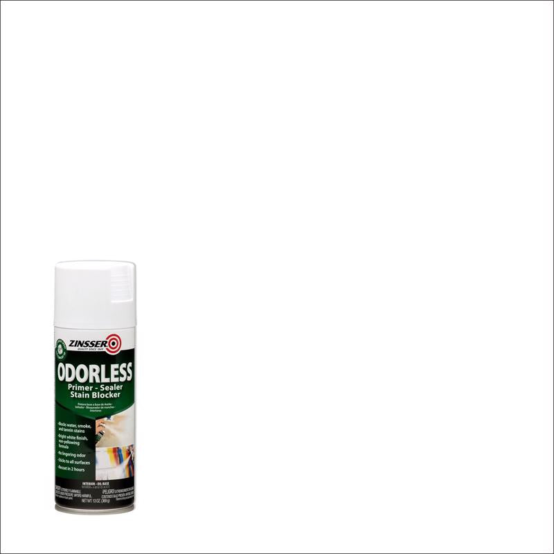 Zinsser Bulls Eye Odorless White Flat Primer 13 oz