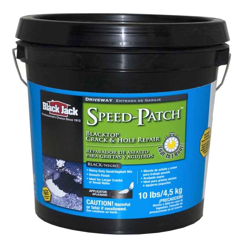 Black Jack Speed-Patch Matte Black Water-Based Latex Driveway Pothole Patch 10 lb
