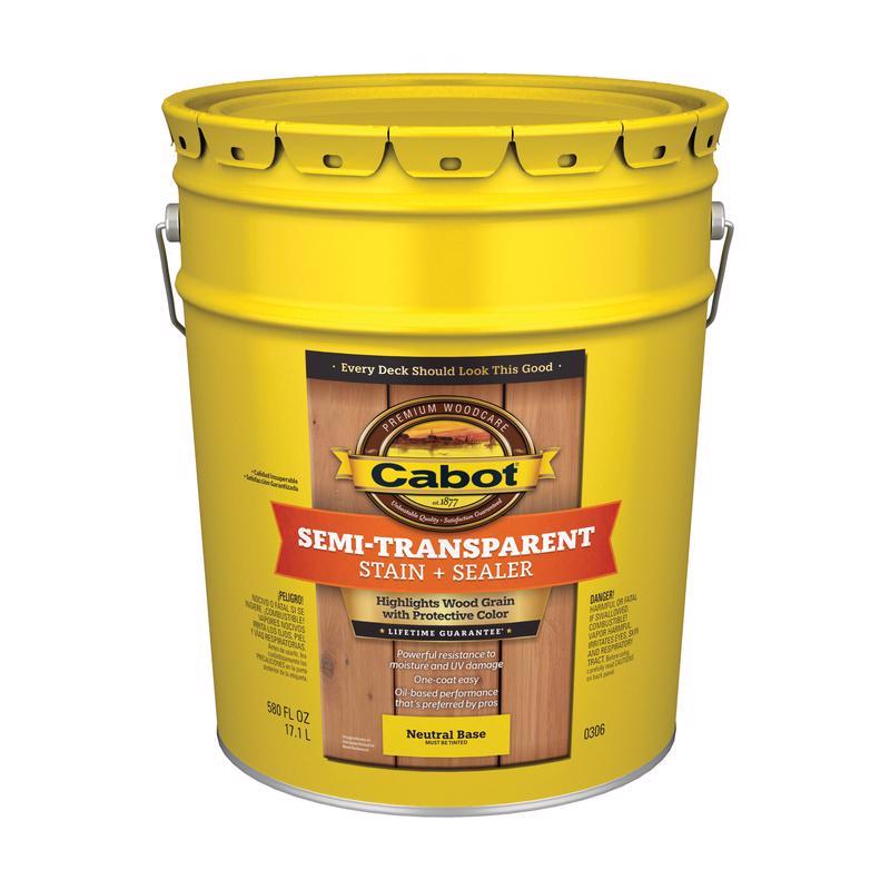 Cabot Semi-Transparent Semi-Transparent Tintable Neutral Base Oil-Based Refined Natural Linseed Oil