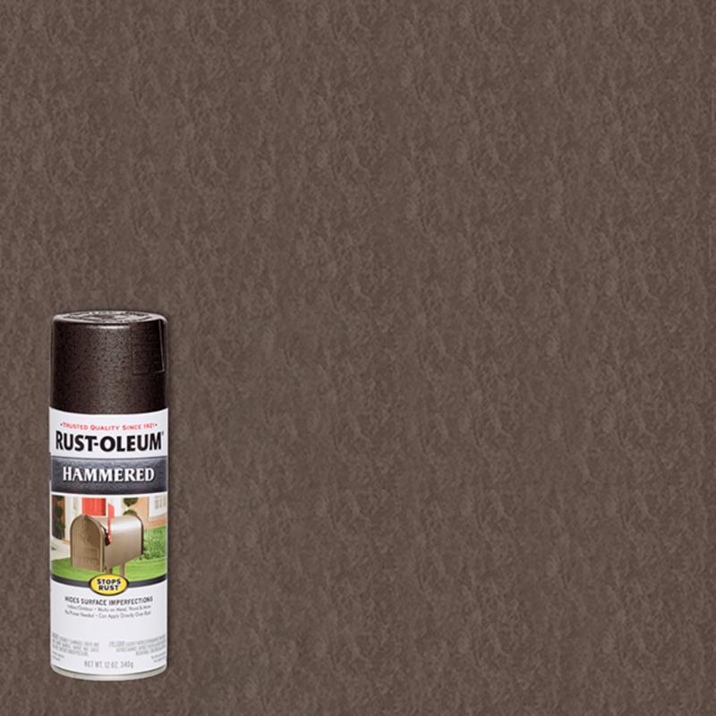 Rust-Oleum Stops Rust Hammered Dark Bronze Spray Paint 12 oz