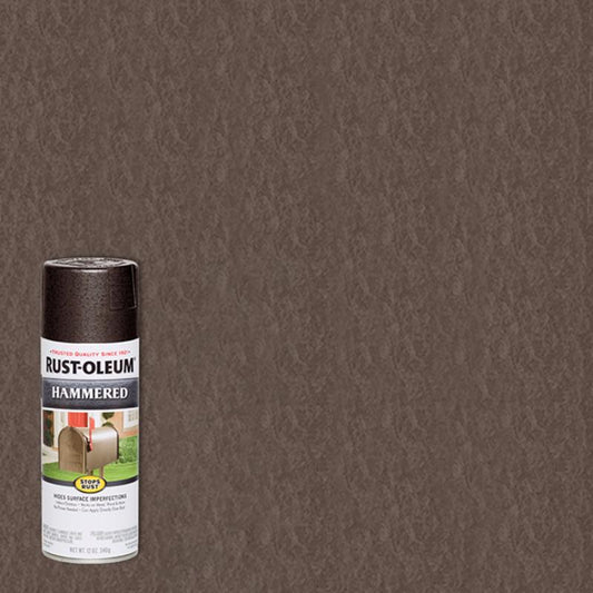 Rust-Oleum Stops Rust Hammered Dark Bronze Spray Paint 12 oz