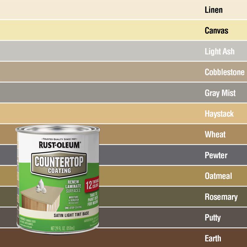 Rust-Oleum Specialty Satin Light Tint Base Acrylic Countertop Paint 29 oz