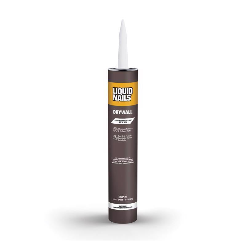 Liquid Nails DWP-24 Drywall Acrylic Latex Construction Adhesive 28 oz