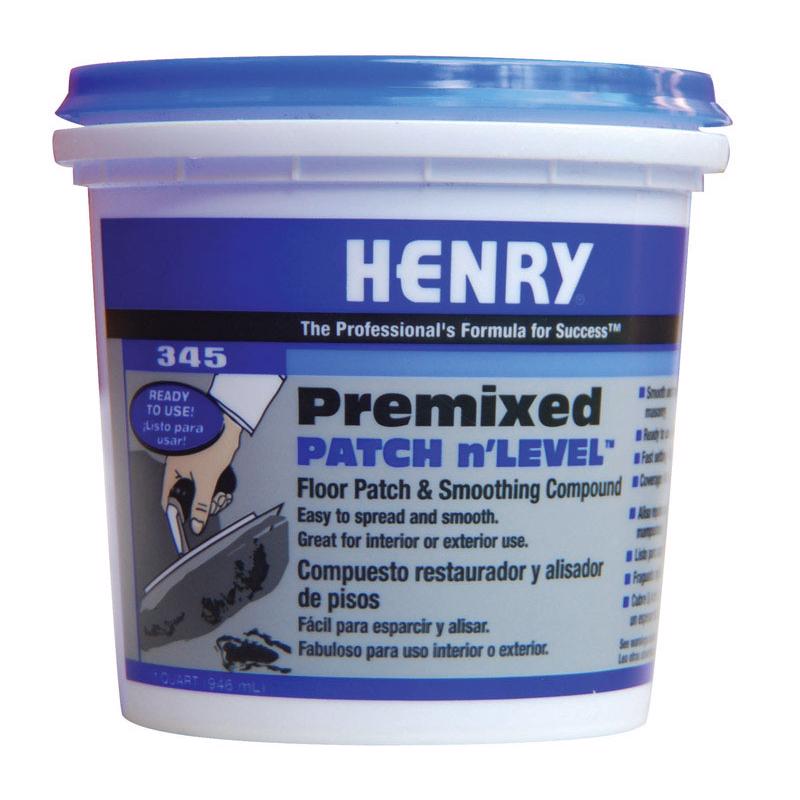 Henry 345 Premixeed Ready to Use Gray Patch and Leveler 1 qt