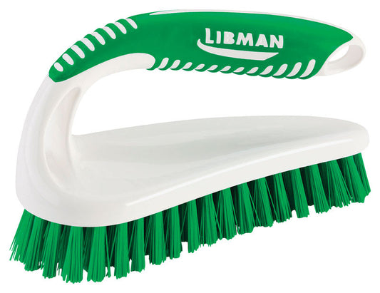 Libman 2.5 in. W Hard Bristle 7 in. Plastic/Rubber Handle Scrub Brush