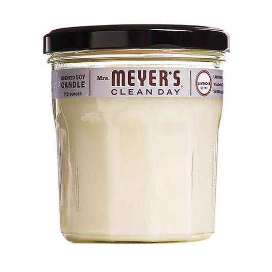 Mrs. Meyer's Clean Day Ivory Lavender Scent Soy Candle 7.2 oz