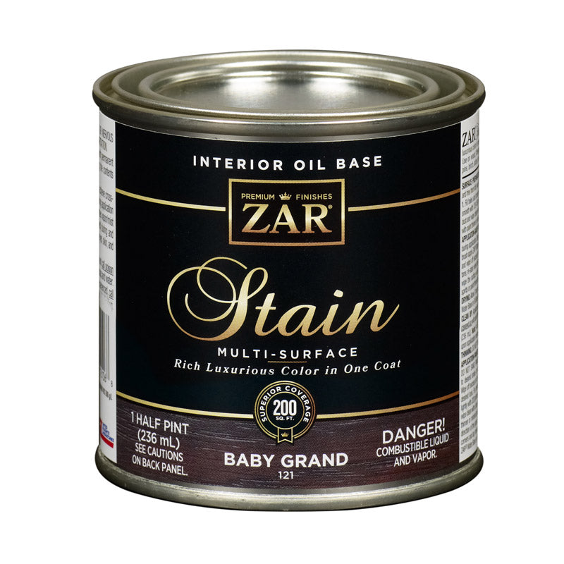 ZAR Semi-Transparent Baby Grand Oil-Based Polyurethane Wood Stain 1/2 pt