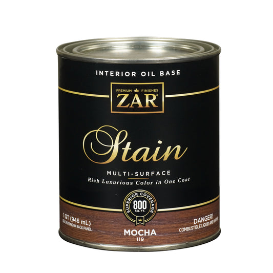 ZAR Semi-Transparent Mocha Oil-Based Polyurethane Wood Stain 1 qt