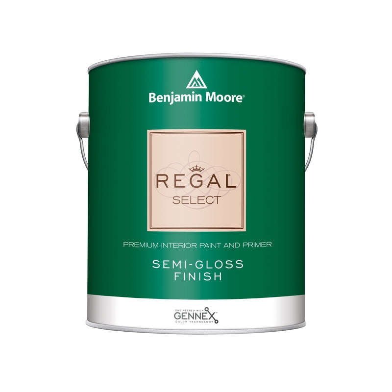 Benjamin Moore Regal Select Semi-Gloss White Paint and Primer Interior 1 gal