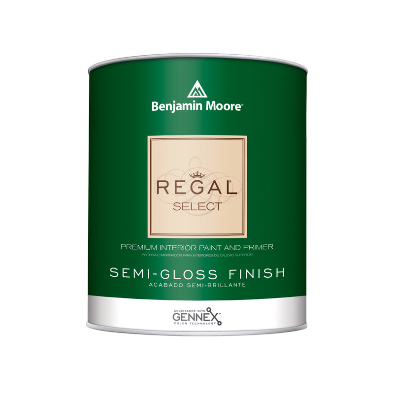 Benjamin Moore Regal Select Semi-Gloss White Paint and Primer Interior 1 qt