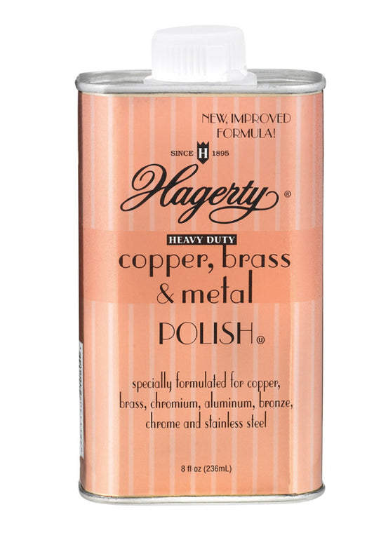 Hagerty No Scent Brass and Copper Polish 8 oz Liquid