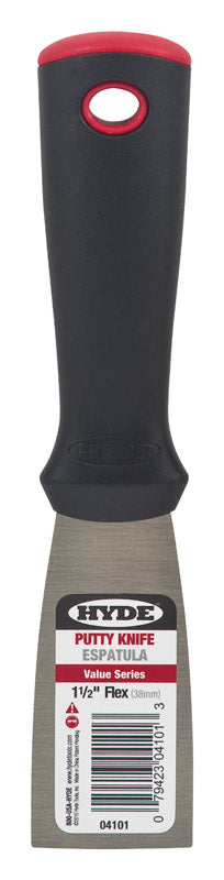 Hyde Value Series 1.5 in. W X 7-1/2 in. L Carbon Steel Flexible Putty Knife