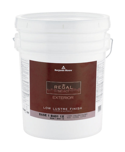 Benjamin Moore Regal Select Paint Acrylic Exterior Low Lustre  Base 1  5 gal. Low VOC   4 hr.