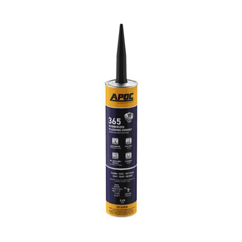 APOC Eterna-Flash Gloss Black Rubber Roof & Flashing Cement 10.1 oz