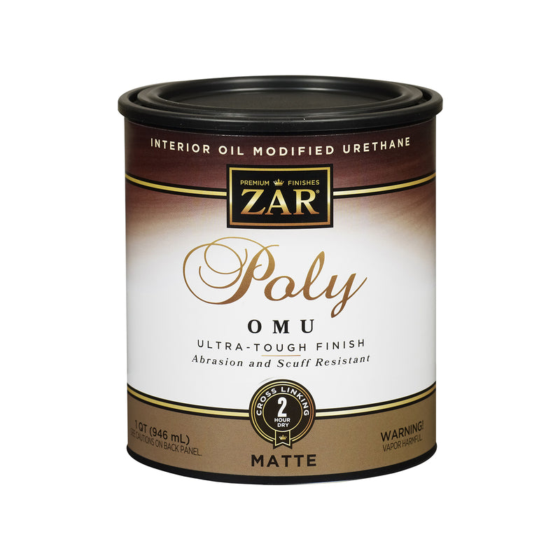 ZAR Ultra Max Matte Clear Water-Based Polyurethane 1 qt