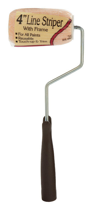 Linzer Line Stiper 4 in. W Trim Paint Roller Frame and Cover Threaded End