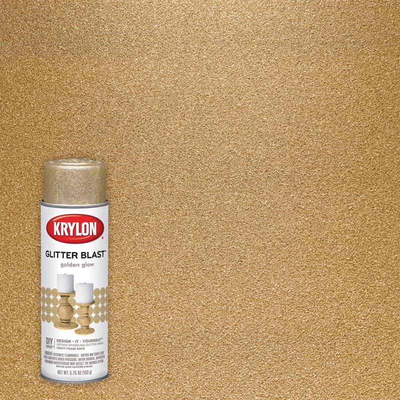 Krylon Glitter Blast Golden Glow Spray  Paint 5.75 oz
