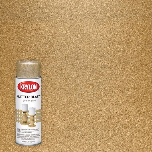 Krylon Glitter Blast Golden Glow Spray  Paint 5.75 oz