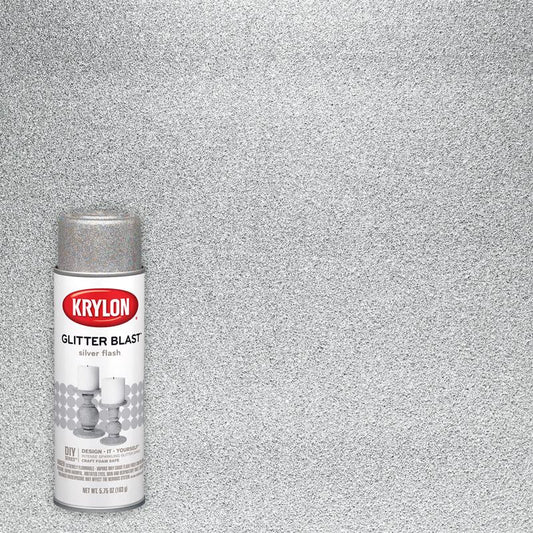 Krylon Glitter Blast Silver Flash Spray  Paint 5.75 oz