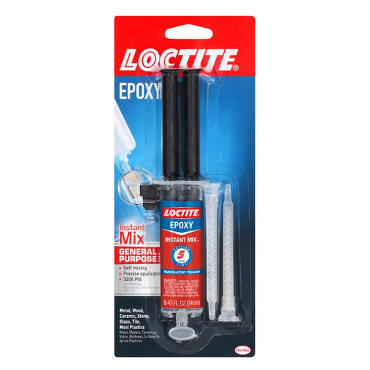 Loctite Instant Mix High Strength Epoxy Translucent Yellow Epoxy 0.47 oz