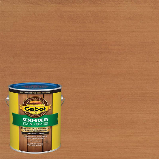 Cabot Semi-Solid Low VOC Semi-Solid New Redwood Oil-Based Deck and Siding Stain 1 gal