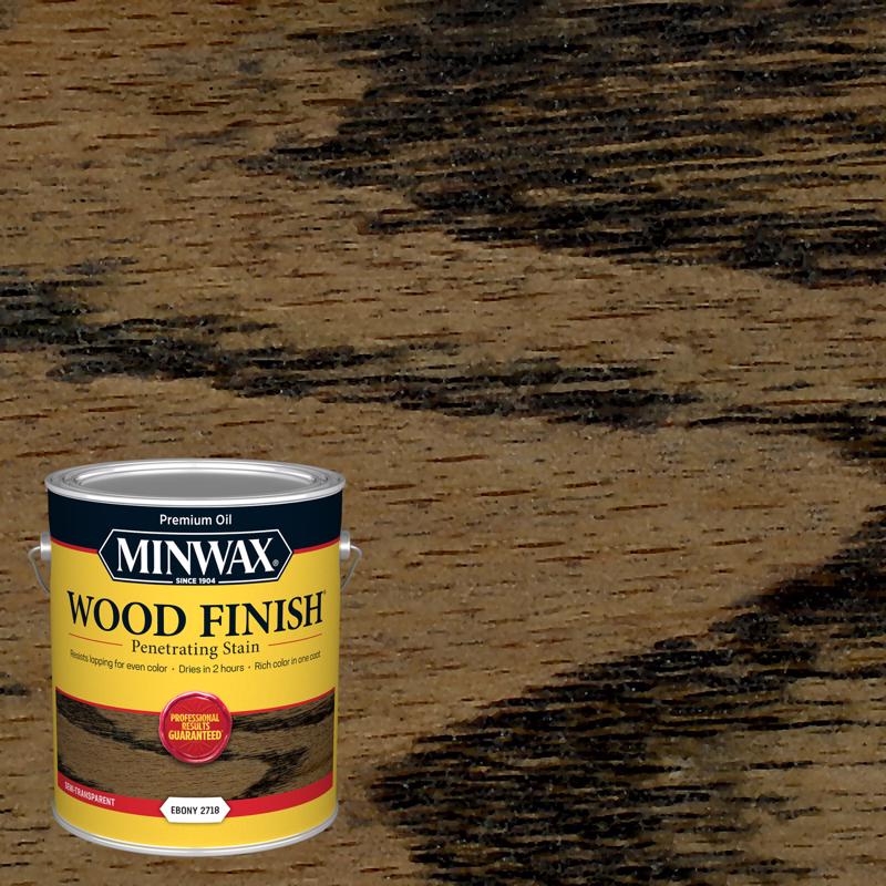 Minwax Wood Finish Semi-Transparent Ebony Oil-Based Penetrating Wood Stain 1 gal