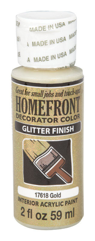 Homefront Glitter Gold Hobby Paint 2 oz