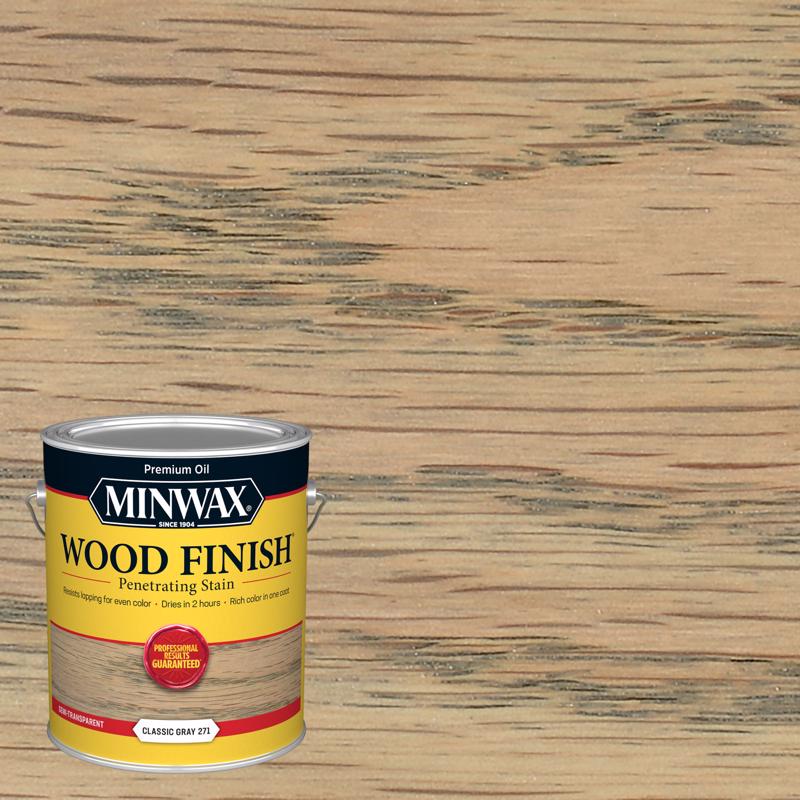 Minwax Wood Finish Semi-Transparent Classic Gray Oil-Based Penetrating Stain 1 gal