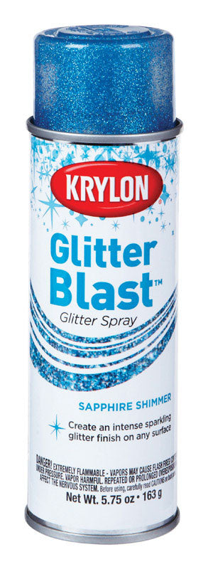 Krylon Glitter Blast Sapphire Shimmer Spray Paint 5.75 oz