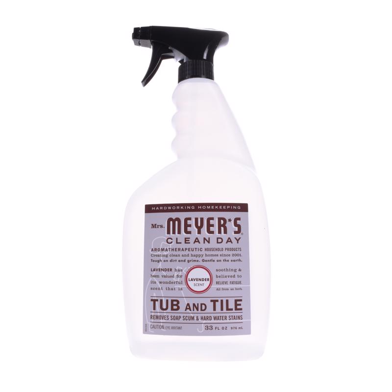 Mrs. Meyer's Clean Day Lavender Scent Tub and Tile Cleaner 33 oz Trigger Spray Bottle
