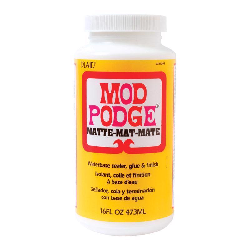Plaid Mod Podge High Strength Glue White Matte Adhesive Kit 16 oz