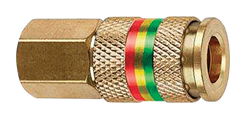 Tru-Flate Combo Coupler Brass Universal Coupler 1/4 Female 1 pc