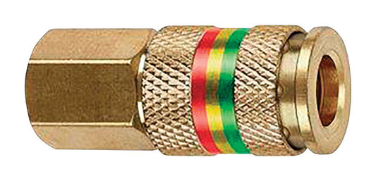 Tru-Flate Combo Coupler Brass Universal Coupler 1/4 Female 1 pc