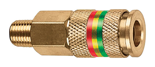 Tru-Flate Combo Coupler Brass Universal Coupler 1/4 Male 1 pc