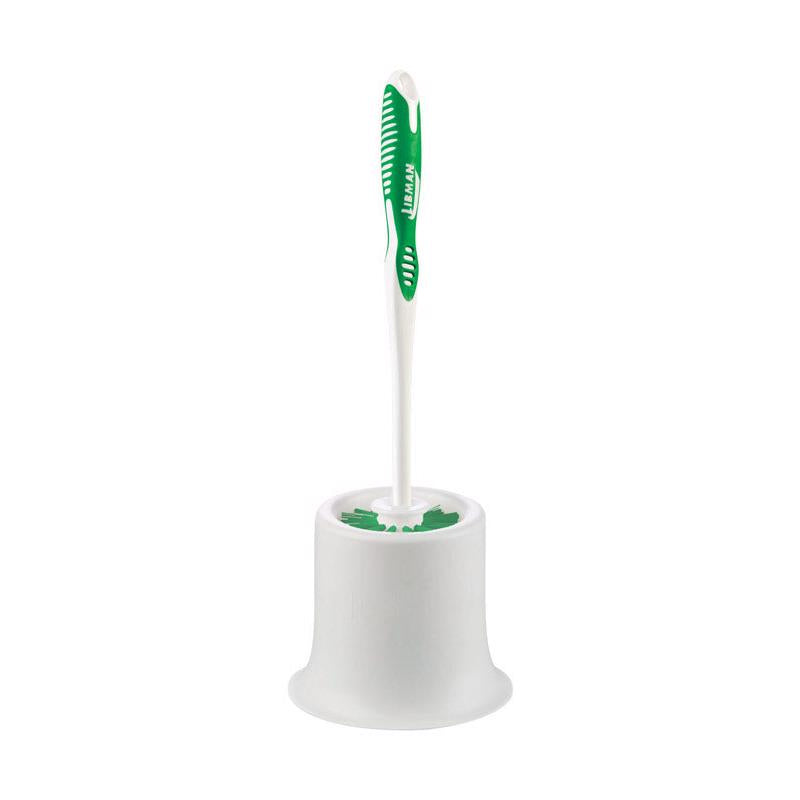 Libman 5.5 in. W Hard Bristle 14 in. Plastic/Rubber Handle Brush and Caddy