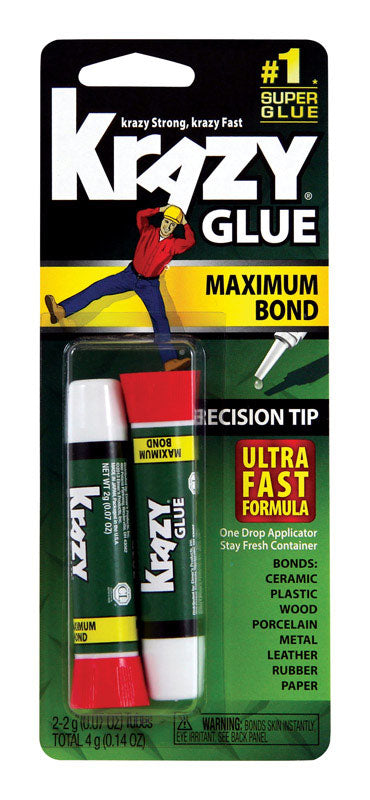 Krazy Glue High Strength Polyvinyl acetate homopolymer Clear Advanced Formula Gel 14 oz