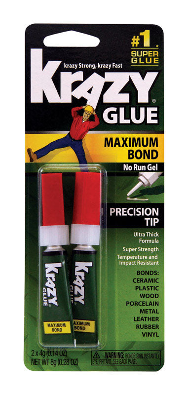 Krazy Glue High Strength Polyvinyl acetate homopolymer White Advanced Formula 0.14 oz