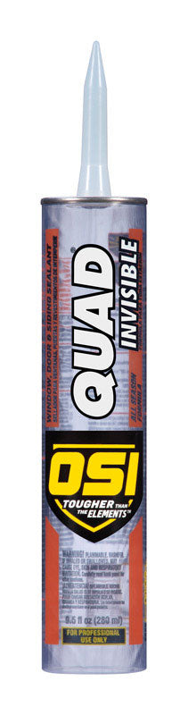 OSI Quad Invisible Clear Elastomeric Polymers Sealant 9.5 oz