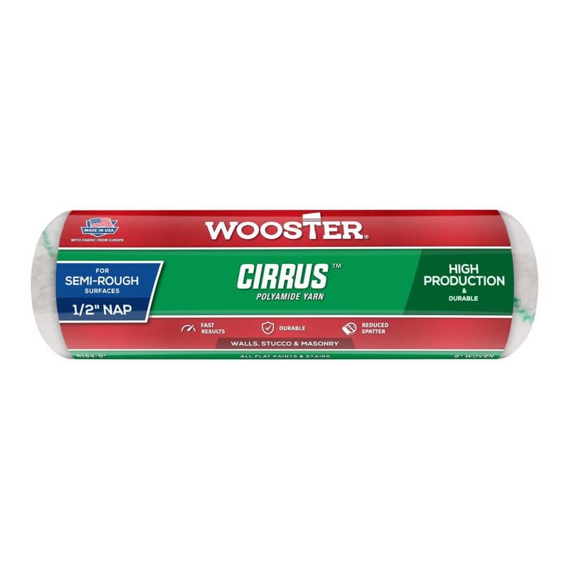 Wooster Cirrus Yarn 9 in. W X 1/2 in. Regular Paint Roller Cover 1 pk