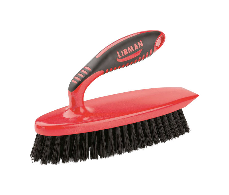 Libman 2.75 in. W Medium Bristle 5 in. Plastic/Rubber Handle Scrub Brush