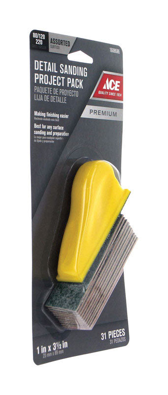Ace MicroZip 1 in. W X 3 in. L Assorted Assorted Grit Sanding Tool