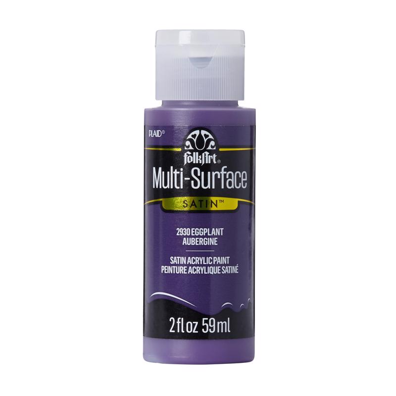 Plaid FolkArt Satin Eggplant Hobby Paint 2 oz
