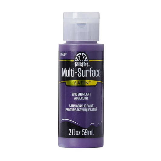 Plaid FolkArt Satin Eggplant Hobby Paint 2 oz