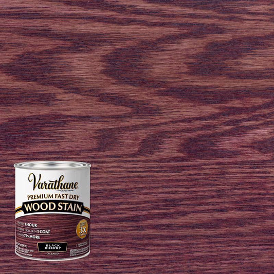 Varathane Semi-Transparent Black Cherry Oil-Based Urethane Modified Alkyd Fast Dry Wood Stain 1 qt