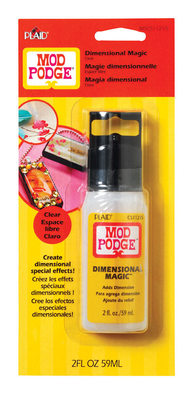 Plaid Mod Podge High Strength Glue White Clear Glue 2 oz