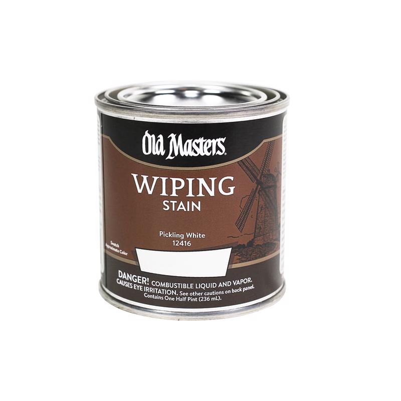 Old Masters Semi-Transparent Pickling White Oil-Based Wiping Stain 1/2 pt